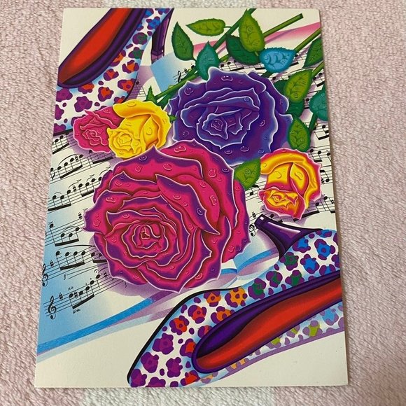 Lisa Frank Office Vintage Lisa Frank Roses Music Notes High Heels